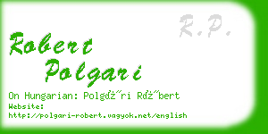 robert polgari business card